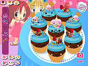 Флеш игра онлайн Kawaii Cupcakes